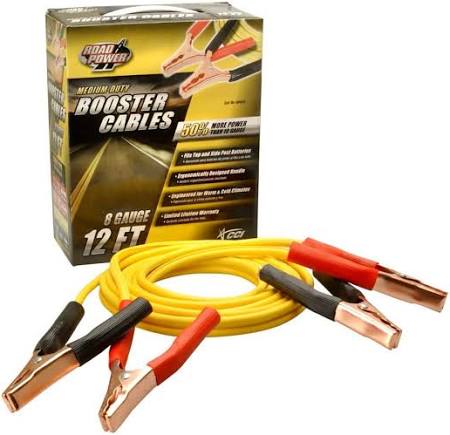 Coleman Road Power 12 ft. 8 Gauge Booster Cable